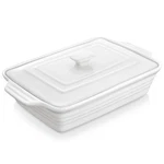 Malacasa Casserole Dish For Oven, 4.4 Qt Porcelain Baking With Lid, 9X13. Fixed Price $82.93.