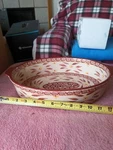 Temp-tations Oval Baker W/deep Lid & Cutting Board Cranberry. Fixed Price $30.00.