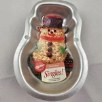 Vintage Wilton Mini Singles Cake Pan Snowman 2105-1125 Instructions Included. Fixed Price $12.46.