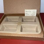 Pampered Chef Mini Loaf Pans. Great Condition Box. Small Mark Side See Pic. Fixed Price $35.00.