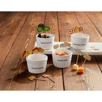 Mud Pie E6 Home 2"X3"DIA Tidbit And Toothpick Set With Sentiment - Choose Design. Fixed Price $13.59.