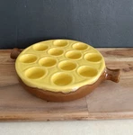 Vintage Emile Henry 12 Hole Escargot/quail Ceramic Dish Brown & Yellow Glazed. Fixed Price $23.99.