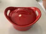 Rachel Ray 18OZ Oval Stoneware Covered Casserole Dish With Lid Microwave. Fixed Price $19.99.