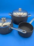 Meyer Proforge 3 Piece Pan Set With 2 Lids. Fixed Price $29.99.