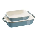 Staub Ceramics 2 Rectangular Baking Dish Set Casserole Pans. Fixed Price $48.00.