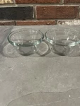 Anchor Hocking No. 1019 Clear Glass Custard Cup Ramekin Set Of 2. Fixed Price $6.99.