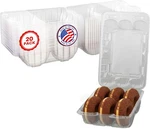 Mt Products Clear Plastic Cookie Container With Hinged Lid - Pack Of 20. Fixed Price $20.49.