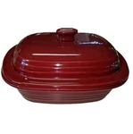 Pampered Chef 3.1 Qt Cranberry Dutch Oven Stoneware Roaster Covered Baker 5101. Fixed Price $37.00.