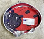 Wilton Vintage 2005 Lady Bug Cake Pan 12.5 X 2105-3316 Aluminum (new). Fixed Price $19.99.