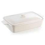 Dafuceramic Casserole Dish With Lid, 3.5 Quart Porcelain Baking Beige White. Fixed Price $87.97.