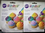 Cupcake Decorating Wilton Color Swirl 3 Coupler Icing Tip Set Of 2. Fixed Price $9.99.