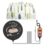 Kqsnbg Bread Proofer Mat With Insulated Lid, 11.8 X 9.8 2.3 Inches, Clear. Fixed Price $24.64.