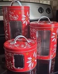 Temptations By Tara Set Of 3 Tin Storage Container. Fixed Price $22.00.