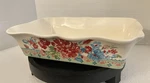 The Pioneer Woman Ceramic Casserole Dish 12 X 8 Sweet Rose-ruffled Edge. Fixed Price $21.96.