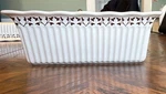 Paula Deen White Ceramic Loaf Pan 9X5IN Microwave Oven Dishwasher Safe Rectangle. Fixed Price $23.99.