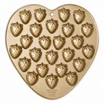 Williams Sonoma Strawberry Cakelet Pan Gold Nonstick Baking Mold Madeleines. Fixed Price $20.02.