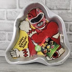 1994 Wilton Power Rangers Pressed Aluminum Cake Pan 2105-5975. Fixed Price $9.99.