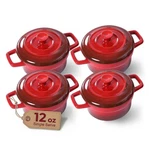 Lareina Mini Cocotte - 12OZ Ceramic Casserole Dishes Kitchen Sets.... Fixed Price $57.10.