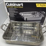 Cuisinart Chef's Classic Stainless Cookware 16" Rectangular Roaster Rack. Fixed Price $34.91.
