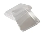 Natural Aluminum Commercial Cake Pan With Lid, Rectangle Silver. Fixed Price $19.18.