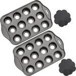 Tosnail Pack 12 Cavity Mini Cheesecake Pan With Removable Bottom. Fixed Price $31.07.