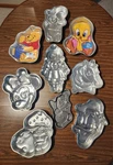 Wilton Character Baking Pans Lot Of 9. Fixed Price $74.99.