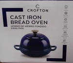 Aldi Crofton Enameled Cast Iron Bread Oven 9" Blue New. Fixed Price $62.50.
