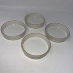Set 4 Cinf Porcelain Ceramic Mini Pie Tart Dish Dessert Bowl Off White Speckled. Fixed Price $17.99.
