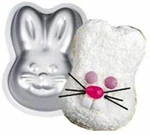 Set Of 2 Easter Bunny Face Singles Metal Muffin, Treat, Cupcake Pan From Wilton. Fixed Price $25.10.