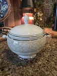 New Box Mikasa Bavarian Platinum Sugar Bowl Lid L3215 Fine Ivory China. Fixed Price $15.99.