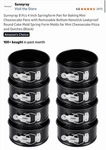 8 Pcs 4 Inch Springform Baking Mini Cheesecake Pans.... Fixed Price $24.99.