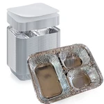 Disposable Aluminum Foil Tray With Paper Board Lids (pack Of 20 Sets) 3 Com.... Fixed Price $57.42.
