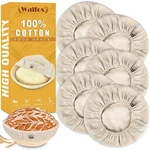 Walfos 6 Pas Bread Basket Liner Cloth, 9 Inch Round Proofing. Fixed Price $20.99.