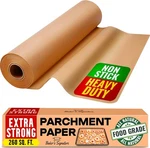 260 Sq.ft Unbleached Parchment Paper For Baking Roll With Cutter, Heavy Duty. Fixed Price $28.78.