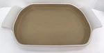 Pampered Chef White Stoneware Baker Baking Dish W/handles #5154 13 X11.75 X1.25. Fixed Price $34.99.
