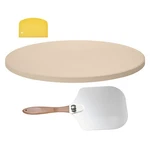 Uimoso 15-INCH Round Cordierite Pizza Stone For Oven And Grill Baking. Fixed Price $33.99.