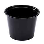 Darling Foodservice Black 5.5 Oz. Poly Portion Cup - 2500 / Cs. Fixed Price $93.31.