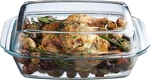 Simax Large Glass Casserole Dish, Oven Safe Cookware With Lid, Oblong Covered. Fixed Price $75.08.