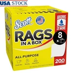 Disposable Shop Towels 200 Rags Pop-up Box 1600 Count High Absorbent Rinse Reuse. Fixed Price $174.78.