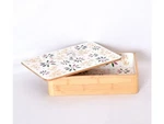 Temp-tations Classic Decorative 11" 7" Bamboo Storage Box Confetti. Fixed Price $42.06.