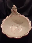 Temp-tations By Tara Peppermint Angel Bowl With Scalloped Edge Flawed. Fixed Price $12.99.