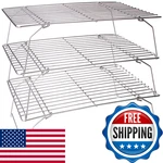 Fox Run Silver Stackable-cooling Rack Tiered 4698COM. Fixed Price $47.98.