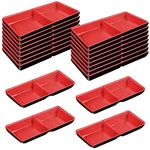 Tanemudo 16 Pcs Dual Dipping Sauce Bowls With Two Compartments Melamine Soy. Fixed Price $36.63.