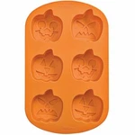 Wilton Silicone MOLD-6 Cavity Jack-o-lantern, W4939. Fixed Price $12.95.