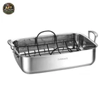 Cuisinart Classic Stainless Steel Roaster With Non-stick Rack. Fixed Price $87.99.