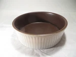 Denby Pie Plate Baking Dish Ribbed Edge Stoneware Brown 9"DIA 3"DEEP England. Fixed Price $25.00.