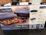 Anchor 3 Pc Bake Take Qt. Glass Baking Dish With Lid & Insulated Carrier. Fixed Price $19.99.