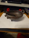 Pomaireware Chilean Earthenware Pig Rustic Farmhouse Serving Bowl. 1574. Fixed Price $35.99.
