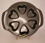 Wilton 6-WELL Heart-shaped Cupcake, Muffin, Brownie Pan Valentine #2105-3545. Fixed Price $12.95.
