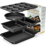 5 Pieces Baking Pans Set, Nonstick Sheet Tray Oven Bakeware .... Fixed Price $32.68.